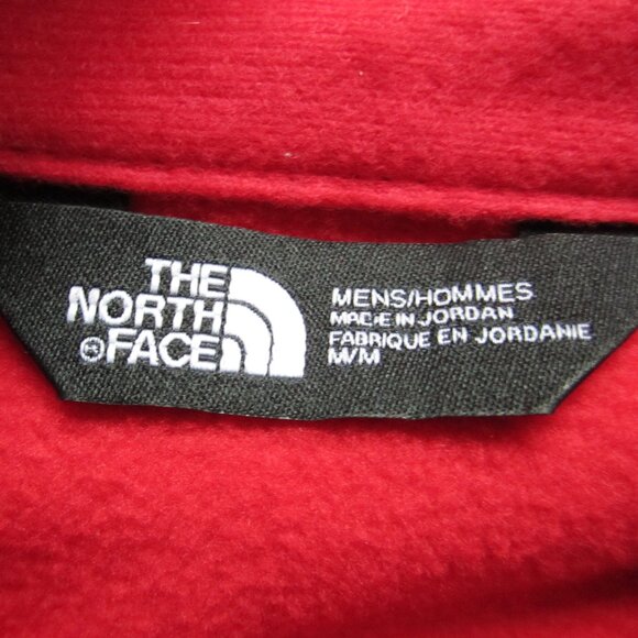 North Face Mens Size Medium Red Light Polyester Full Zip Jacket - Picture 2 of 11